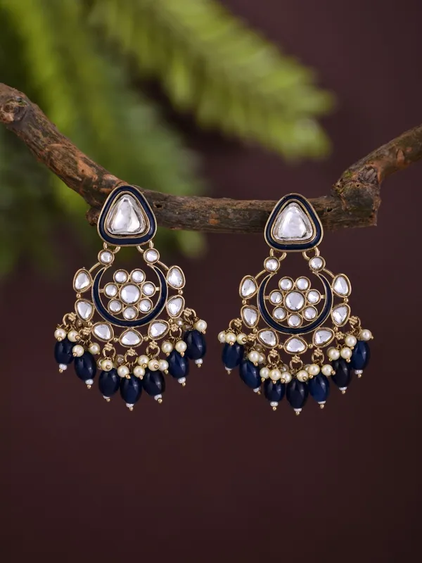 Kundan_Hoop_Pearl_Fringe_Earrings