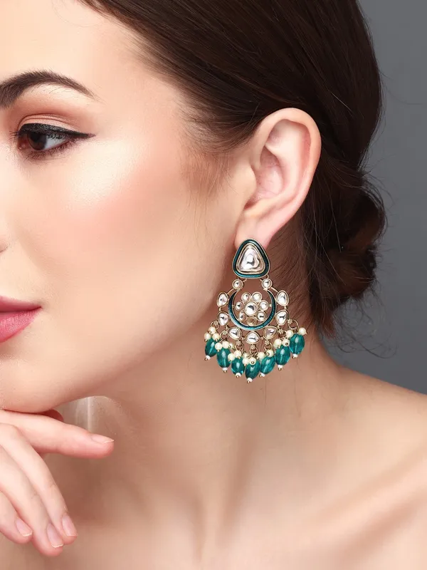 Kundan_Hoop_Pearl_Fringe_Earrings