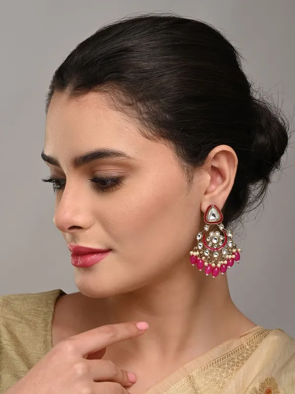 Kundan_Hoop_Pearl_Fringe_Earrings