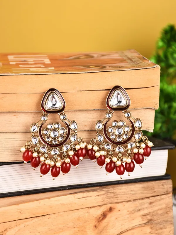 Kundan_Hoop_Pearl_Fringe_Earrings