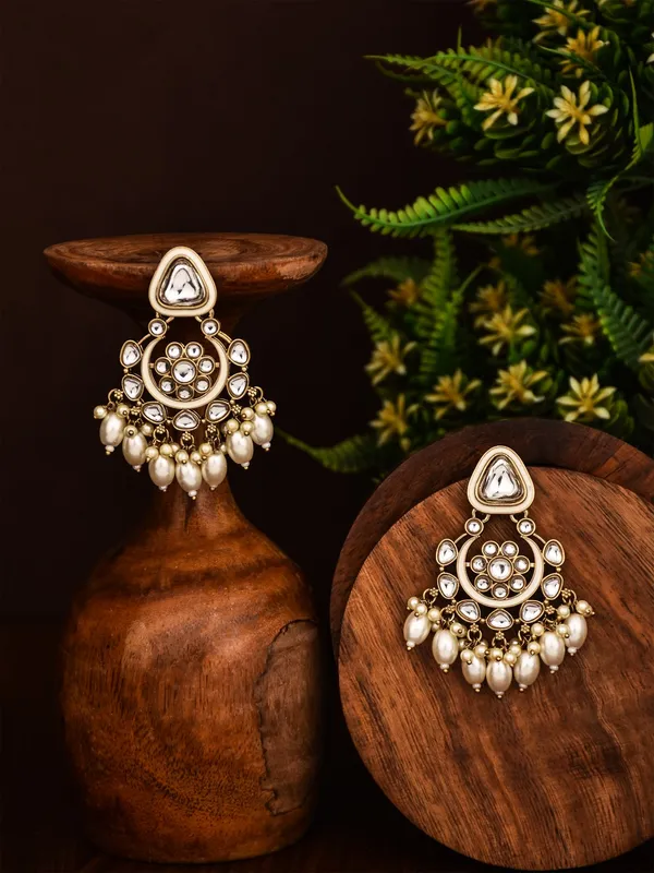 Kundan_Hoop_Pearl_Fringe_Earrings