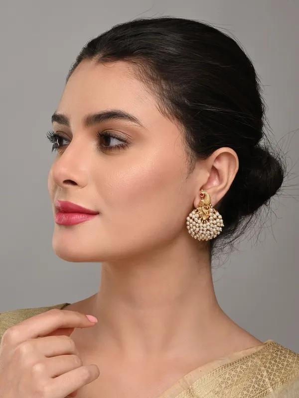 Temple-Style_Gold-Plated_Peacock_Stud_Earrings