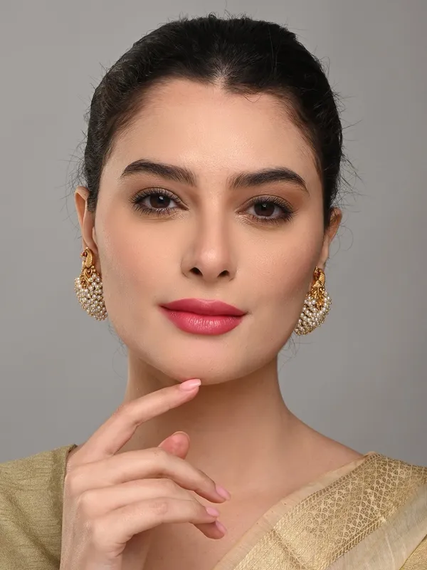 Temple-Style_Gold-Plated_Peacock_Stud_Earrings
