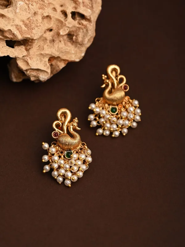 Gold_plated_peacock_Studs