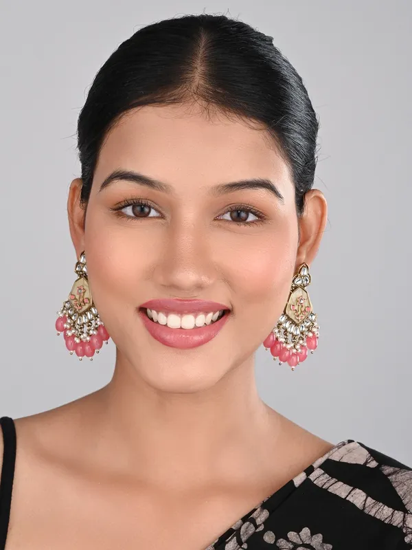 Contemporary_kundan,_MOP_&_Meenakari_chandbali_Earring