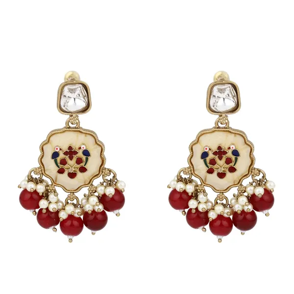 Contemporary_kundan,_MOP_&_Meenakari_Drop_Earring