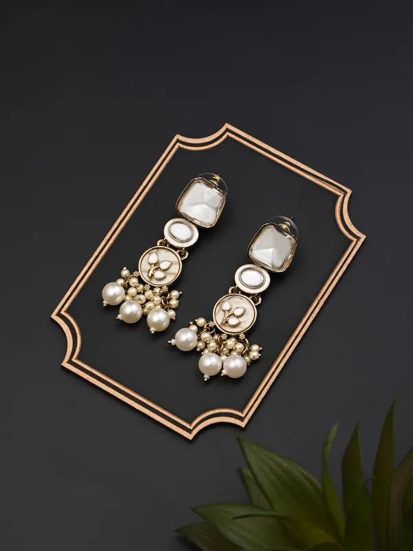 Meenakari_&_Kundan_Drop_Earring_gold_&_white