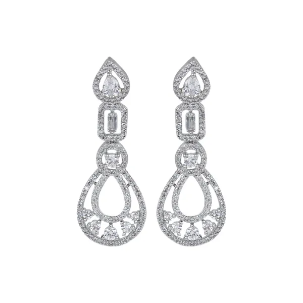 Rhodium-Plated_Teardrop_Earrings