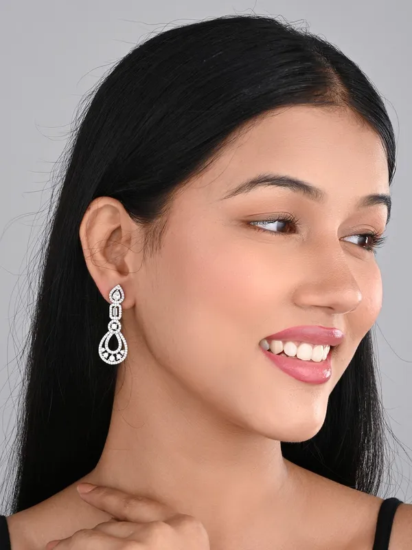 Rhodium-Plated_Teardrop_Earrings