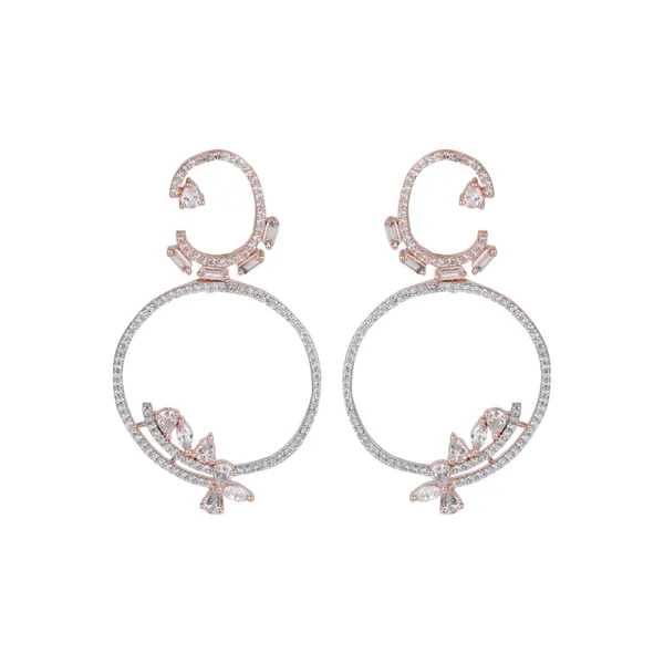 Rhodium-Plated_Circular_drop_earring