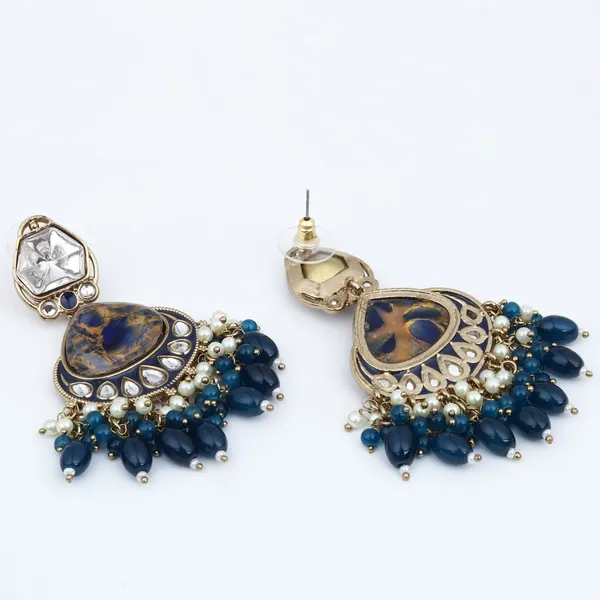 Gold_plated_two_tone_Drop_Earring