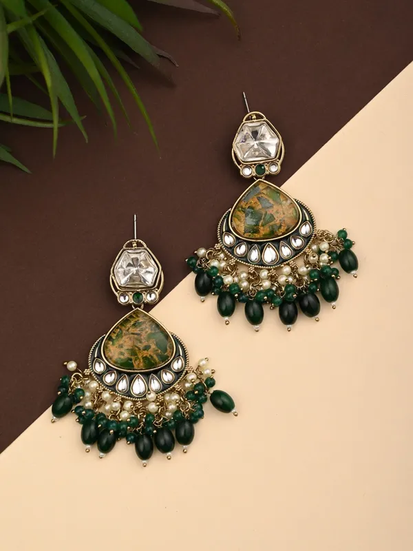 Gold_plated_two_tone_Drop_Earring