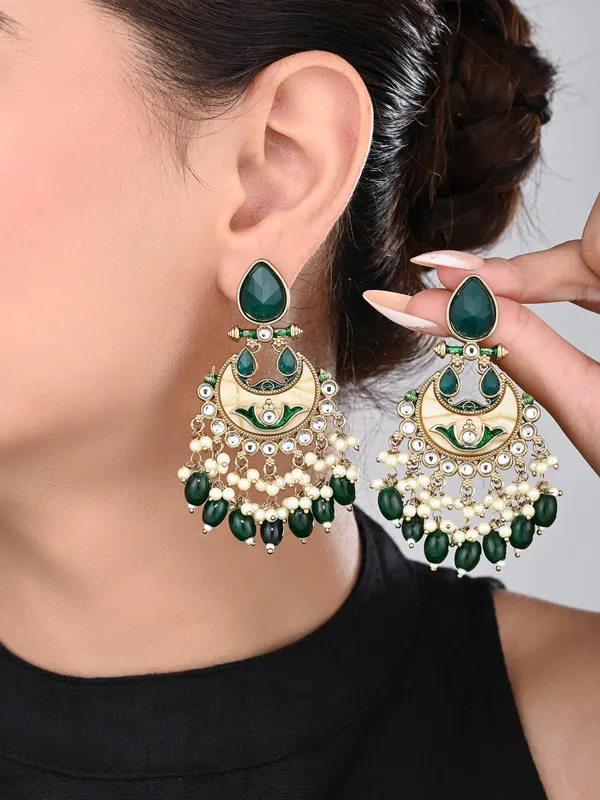 Gold_plated_two_tone_Drop_Earring
