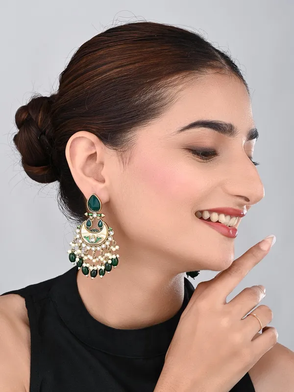 Gold_plated_two_tone_Drop_Earring