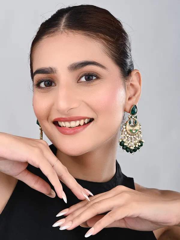 Gold_plated_two_tone_Drop_Earring