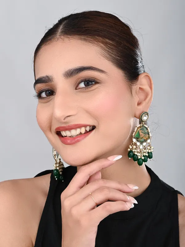 Gold_Plated_Two_Tone_Geometric_Stone_Drop_Earring