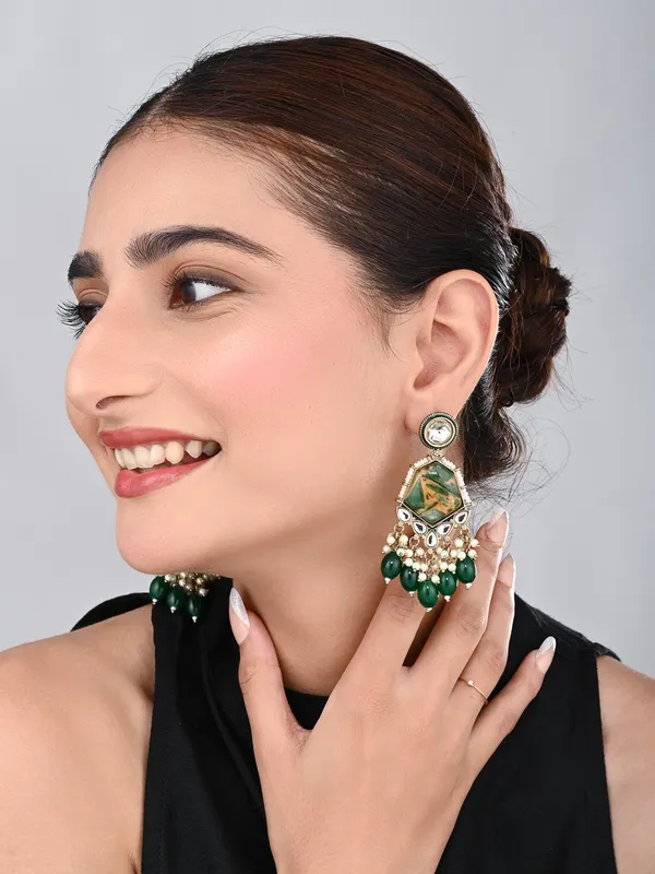 Gold_Plated_Two_Tone_Geometric_Stone_Drop_Earring