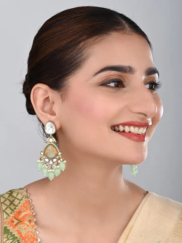 Gold_plated_two_tone_Pear_shaped_stone_drop_earring