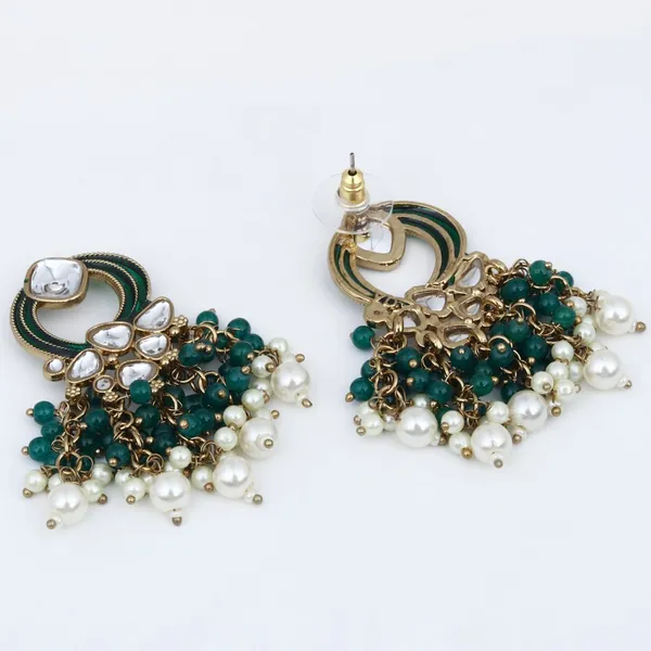Gold-Plated_Meenakari_Stud_Earrings_with_Kundan_&_Pearl_Cluster_drops