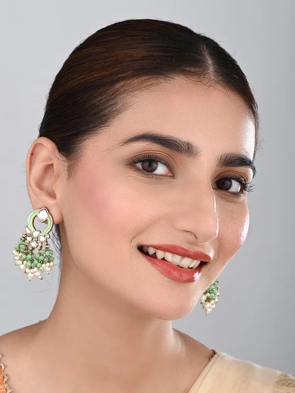 Gold-Plated_Meenakari_Stud_Earrings_with_Kundan_&_Pearl_Cluster_drops