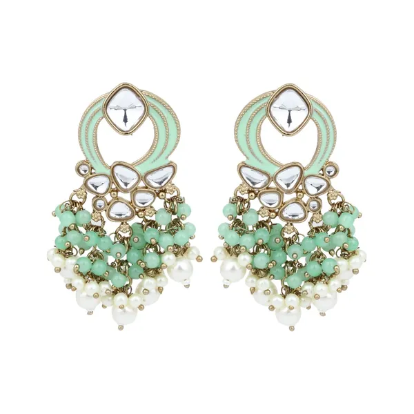 Gold-Plated_Meenakari_Stud_Earrings_with_Kundan_&_Pearl_Cluster_drops