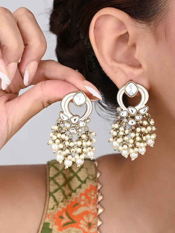 Gold-Plated_Meenakari_Stud_Earrings_with_Kundan_&_Pearl_Cluster_drops