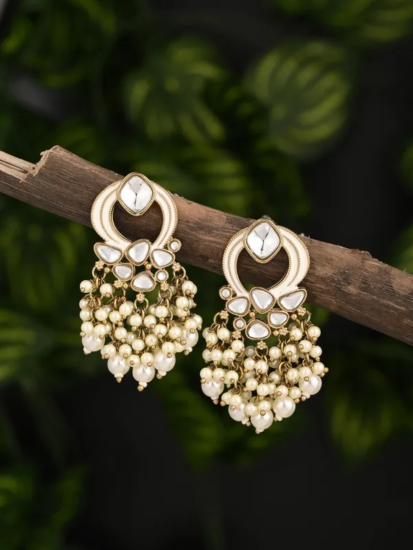Gold-Plated_Meenakari_Stud_Earrings_with_Kundan_&_Pearl_Cluster_drops