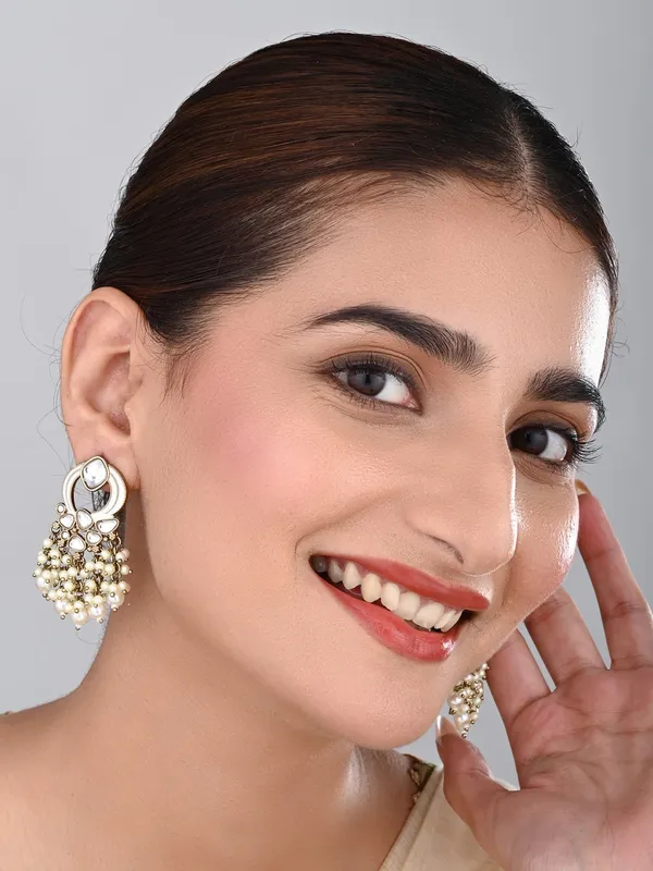 Gold-Plated_Meenakari_Stud_Earrings_with_Kundan_&_Pearl_Cluster_drops