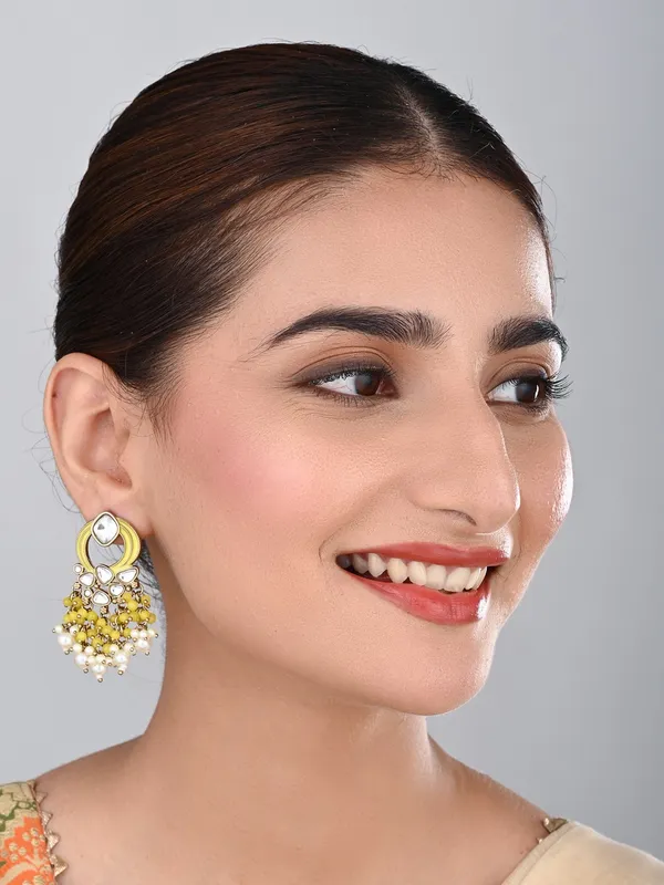 Gold-Plated_Meenakari_Stud_Earrings_with_Kundan_&_Pearl_Cluster_drops