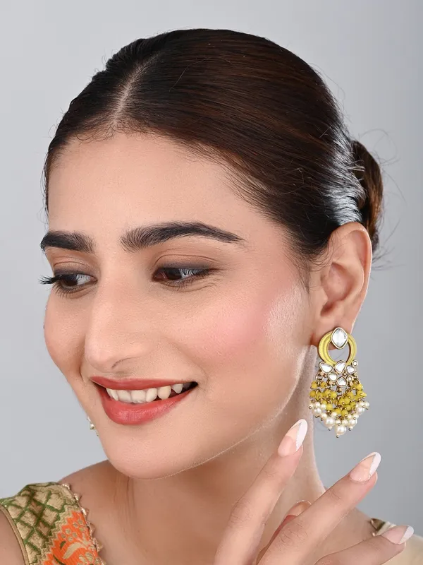 Gold-Plated_Meenakari_Stud_Earrings_with_Kundan_&_Pearl_Cluster_drops