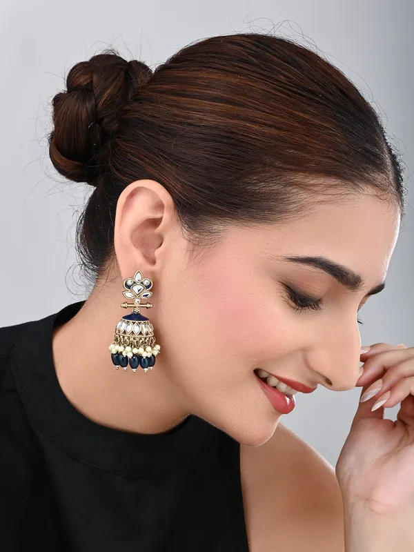 Gold_plated_Kundan_&_Meenakari_Jhumka_Earrings
