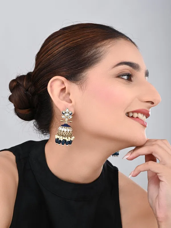 Gold_plated_Kundan_&_Meenakari_Jhumka_Earrings