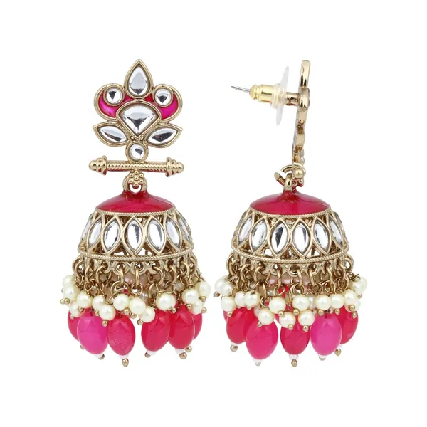 Gold_plated_Kundan_&_Meenakari_Jhumka_Earrings
