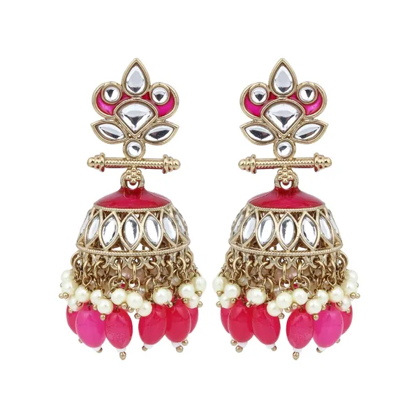 Gold_plated_Kundan_&_Meenakari_Jhumka_Earrings