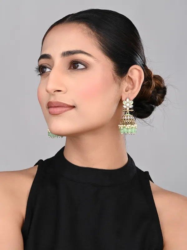 Gold_plated_Kundan_&_Meenakari_Jhumka_Earrings