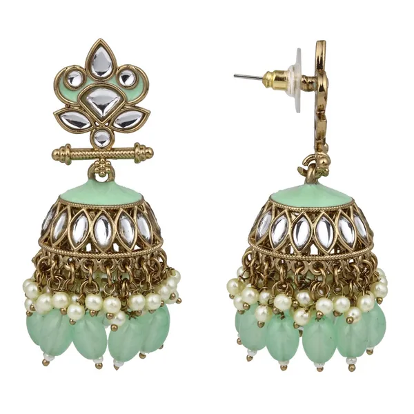 Gold_Plated_Kundan_&_Meenakari_Jhumka_Earrings