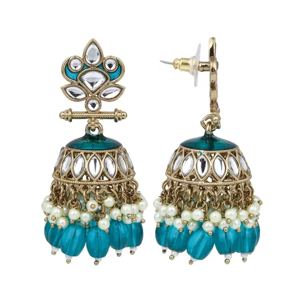 Gold_plated_Kundan_&_Meenakari_Jhumka_Earrings