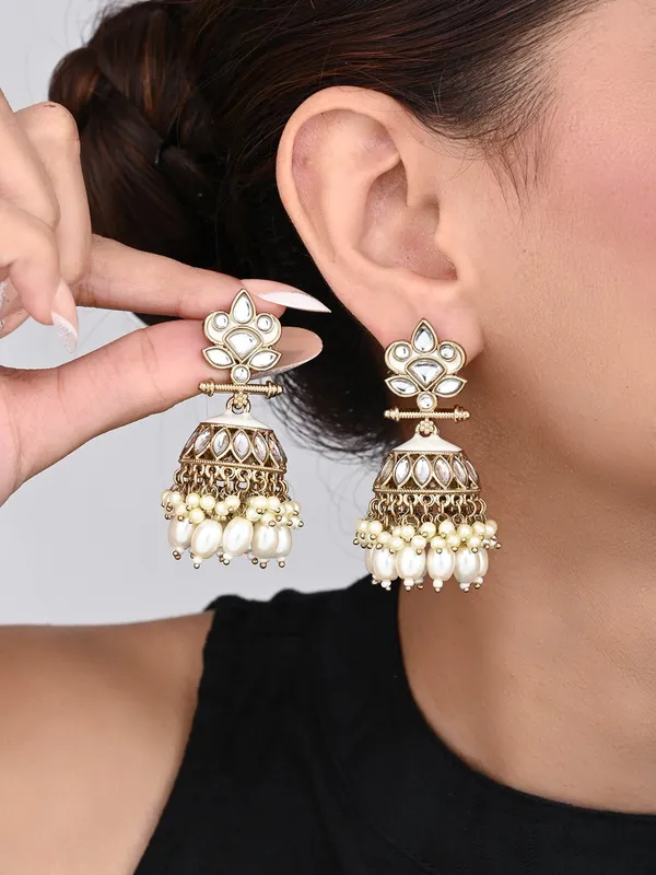 Gold_plated_Kundan_&_Meenakari_Jhumka_Earrings