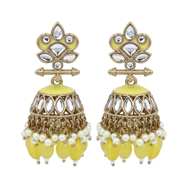 Gold_plated_Kundan_&_Meenakari_Jhumka_Earrings