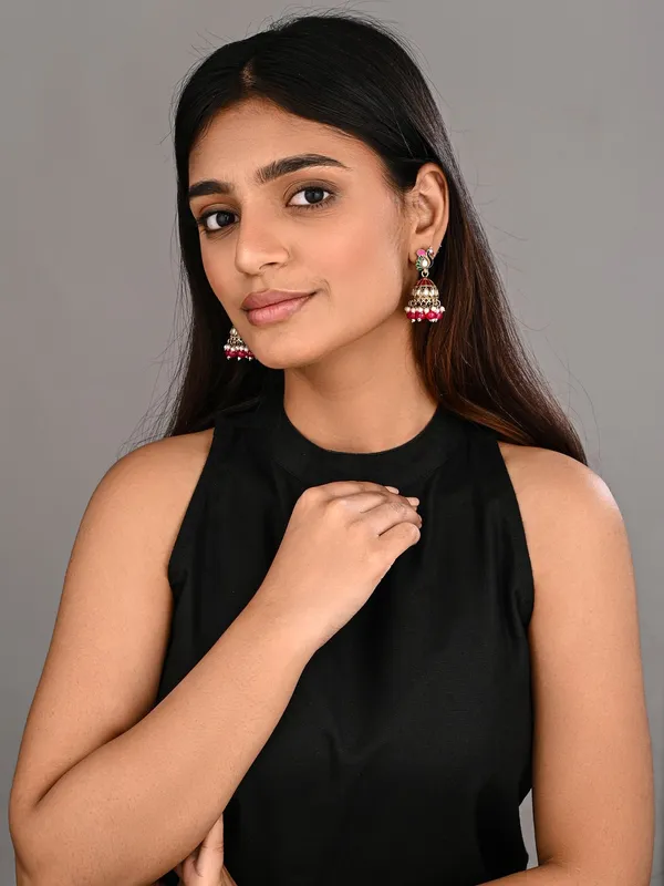 Peacock-inspired_jhumka_earrings