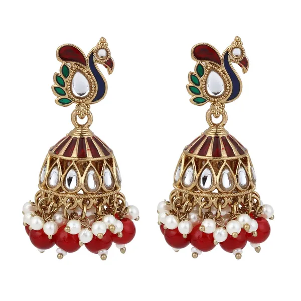 Peacock_Inspired_Jhumka_Earrings