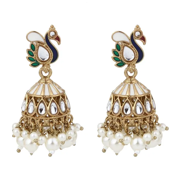 Peacock-inspired_jhumka_earrings