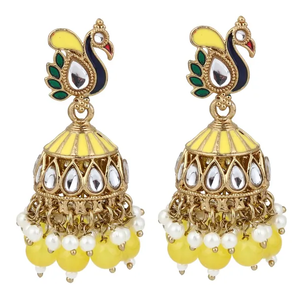 Peacock-inspired_jhumka_earrings