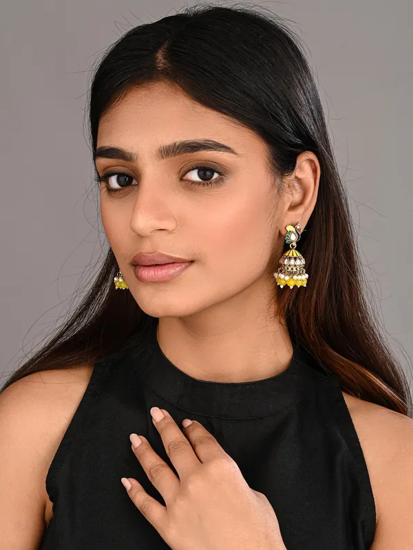 Peacock-inspired_jhumka_earrings