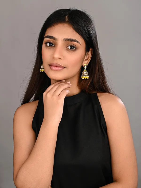 Peacock-inspired_jhumka_earrings