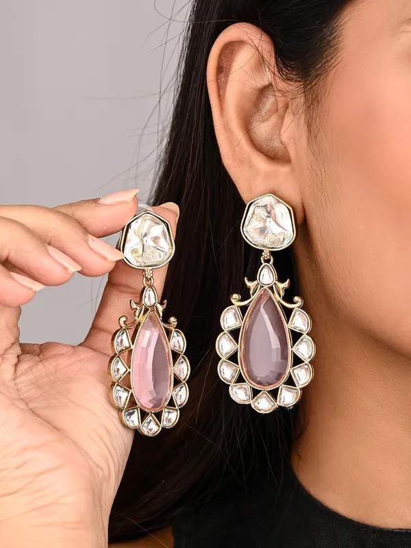 Gold-Plated_Kundan_Teardrop_Earrings_for_Women