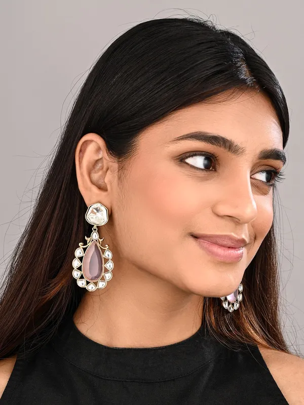 Gold-Plated_Kundan_Teardrop_Earrings_for_Women
