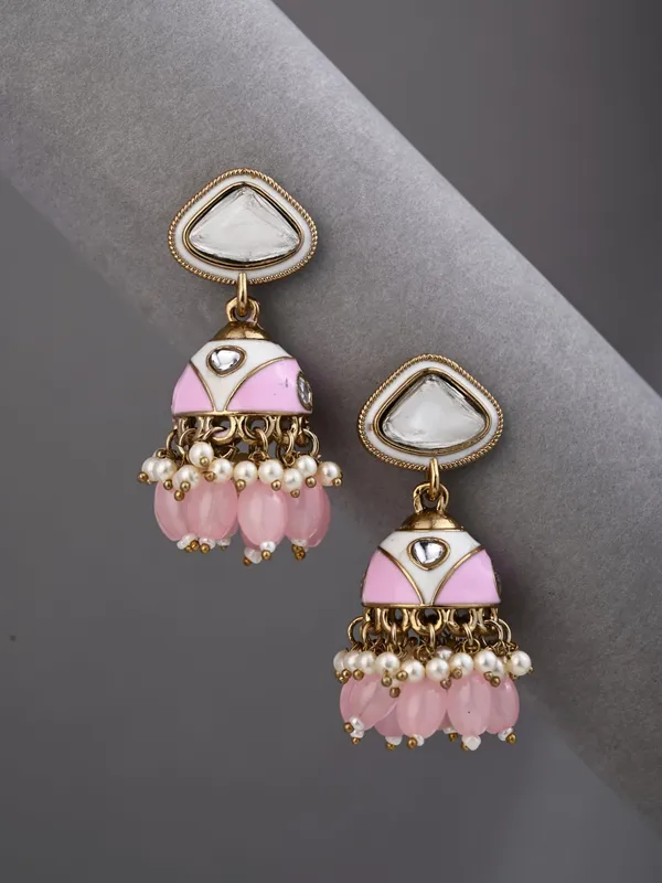 Enamelled_Jhumka_Earring