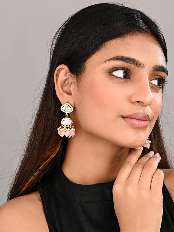 Enamelled_Jhumka_Earring