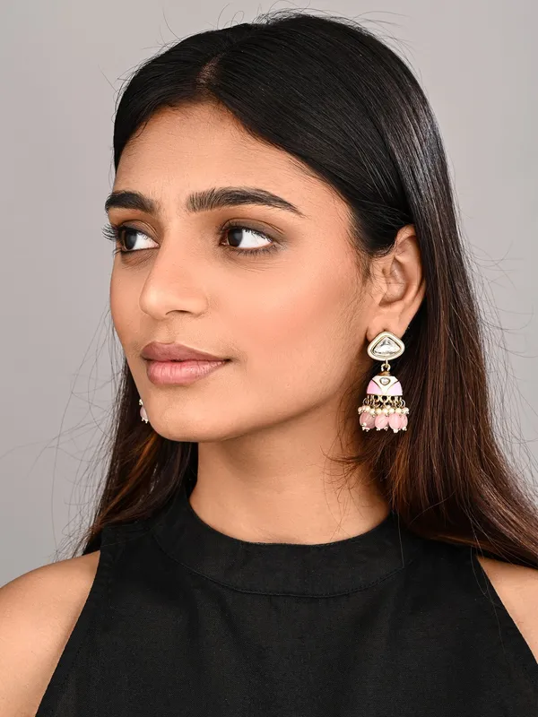 Enamelled_Jhumka_Earring